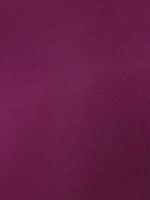 De Moza Ladies Plus Ankle Length Leggings Solid Cotton Dark Purple - De Moza