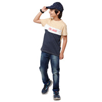 Pack of 2 Pipin Boys T-shirt Offwhite & Almond Sand
