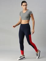 De Moza Ladies Active Crop Top Anthra Melange