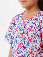 Kids - Girls Printed Top Blue