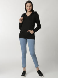 De Moza Ladies Sweat Shirt Black - De Moza (4334894153791)