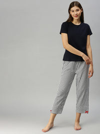 De Moza Ladies Printed Pyjama Pant White