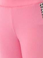 Kids – Girls Printed Ankle Leggings Light Pink