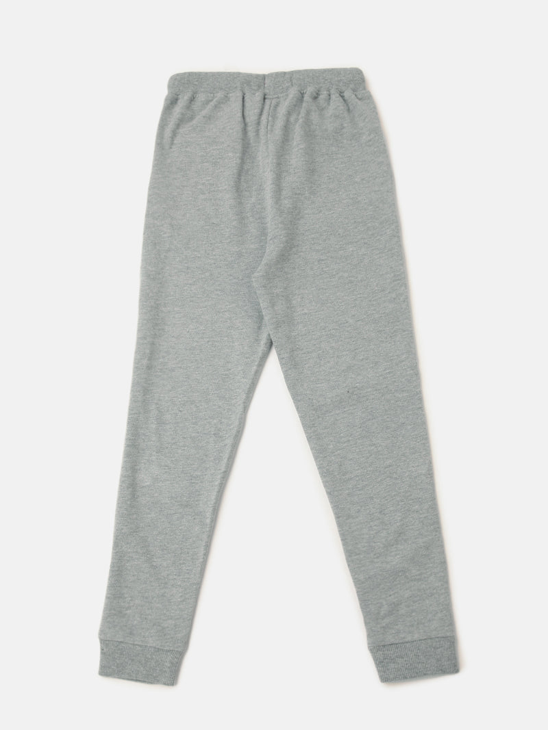 PIPIN Girls Printed Jogger Grey Melange