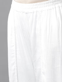 De Moza Women's Cowl Pant Offwhite