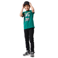 Pack of 2 Pipin Boys T-shirt White & Bottle green