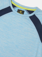 Kids - Boys Active wear T-Shirt Blue Melange - De Moza