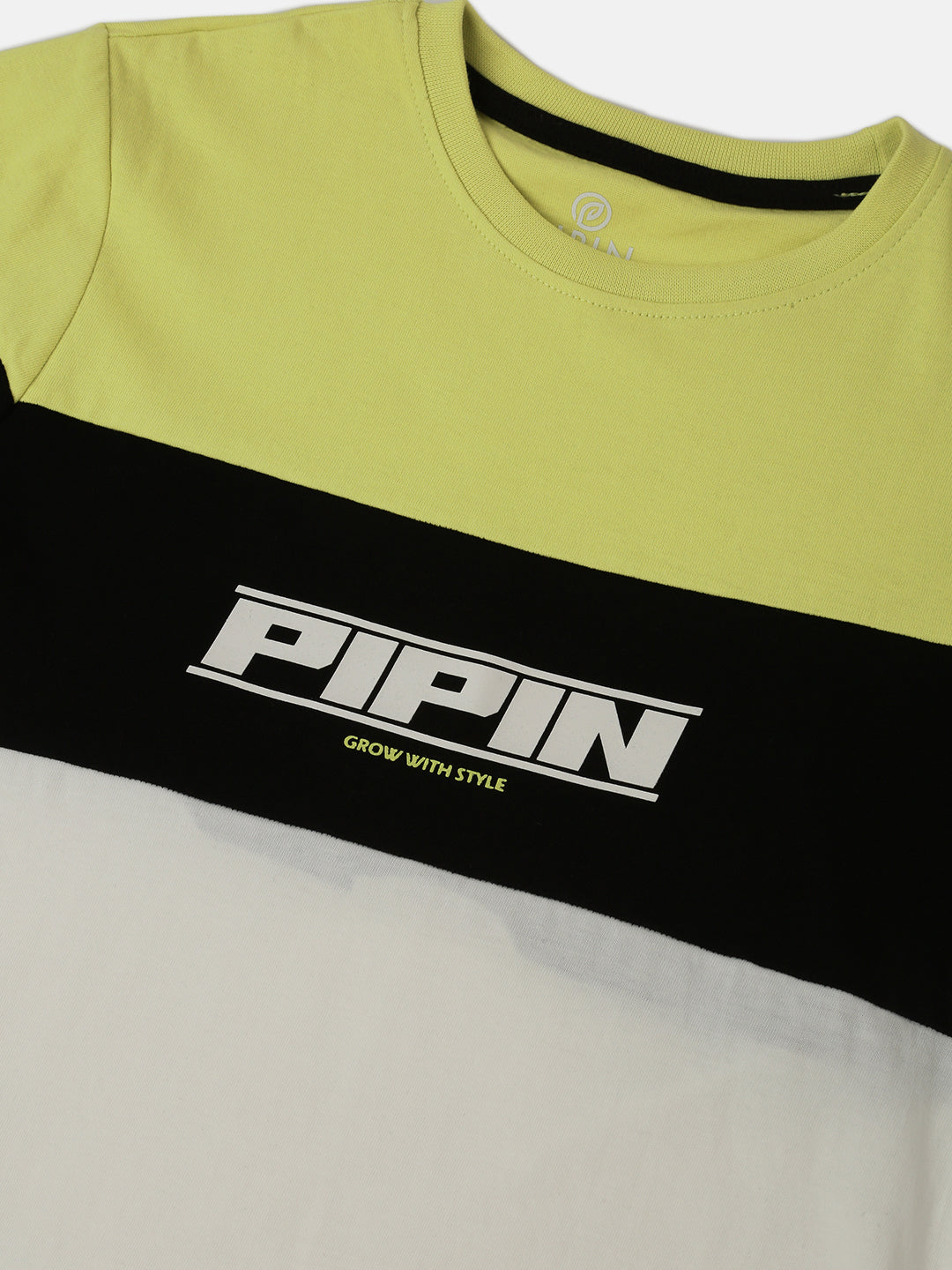 PIPIN Boys Printed T-shirt Lemon Green
