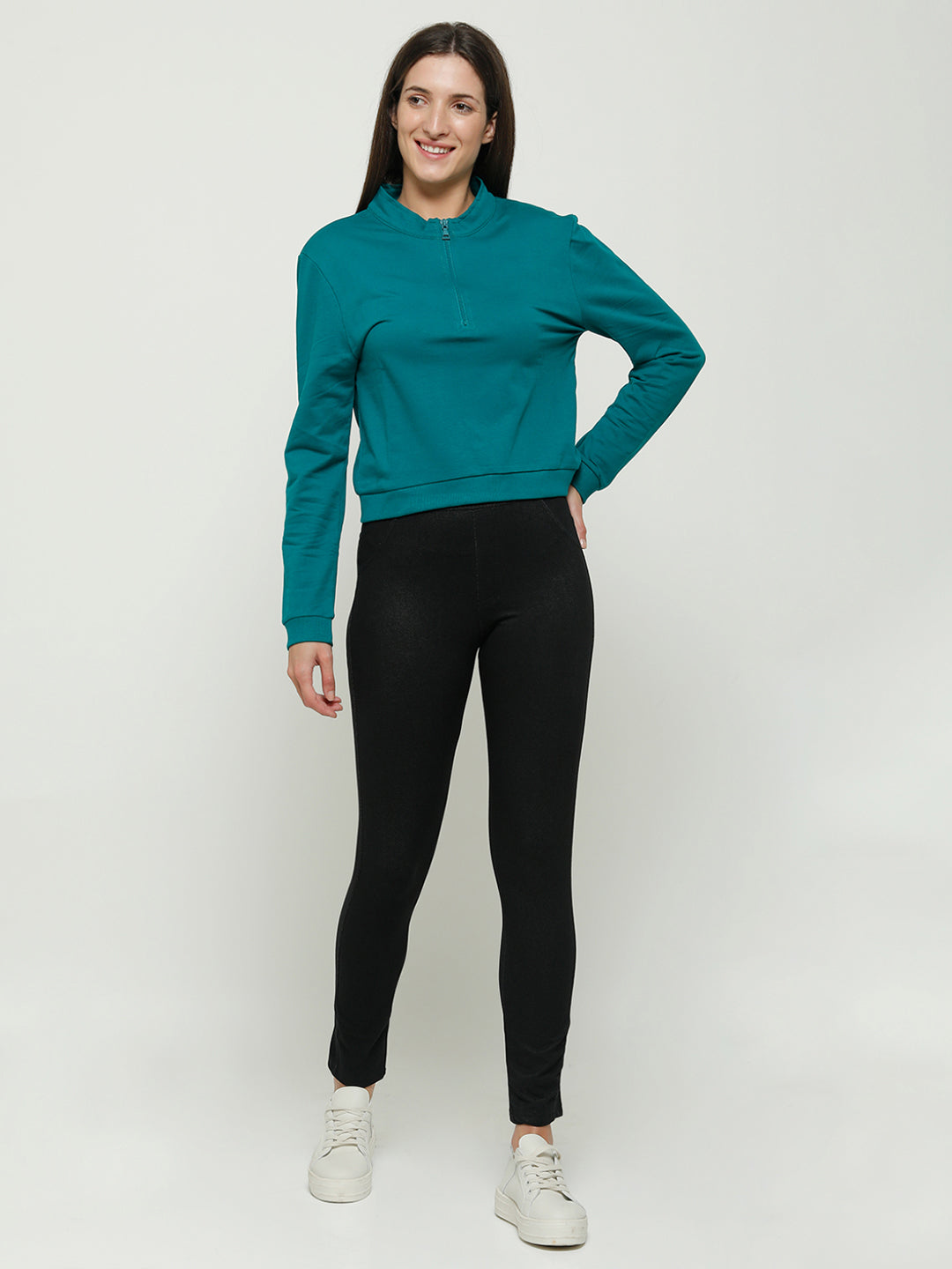 De Moza Ladies Sweatshirt Dark Teal