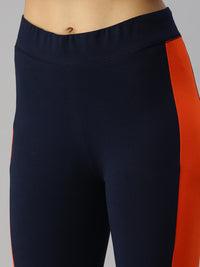 De Moza Ladies Active Wear Leggings Navy Blue