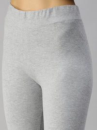 De Moza Ladies Active Wear Leggings Grey Melange