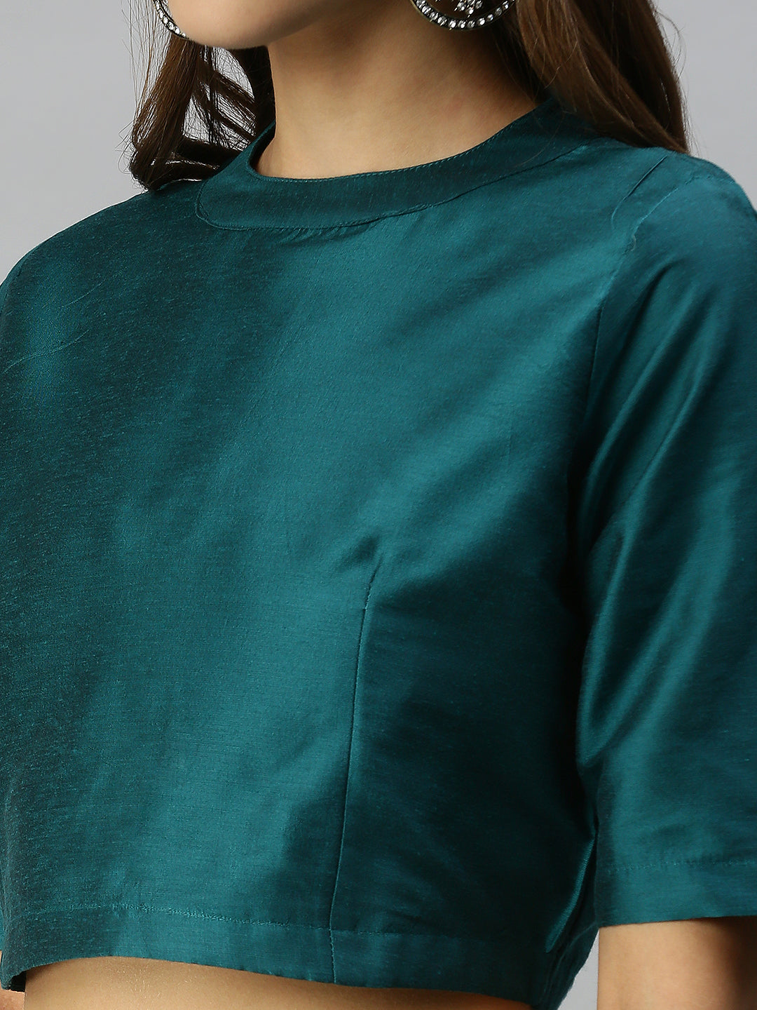 De Moza Women's Blouse Dark Teal