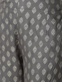 De Moza Women's Printed Cigarette Pant Grey - De Moza (4359034798143)