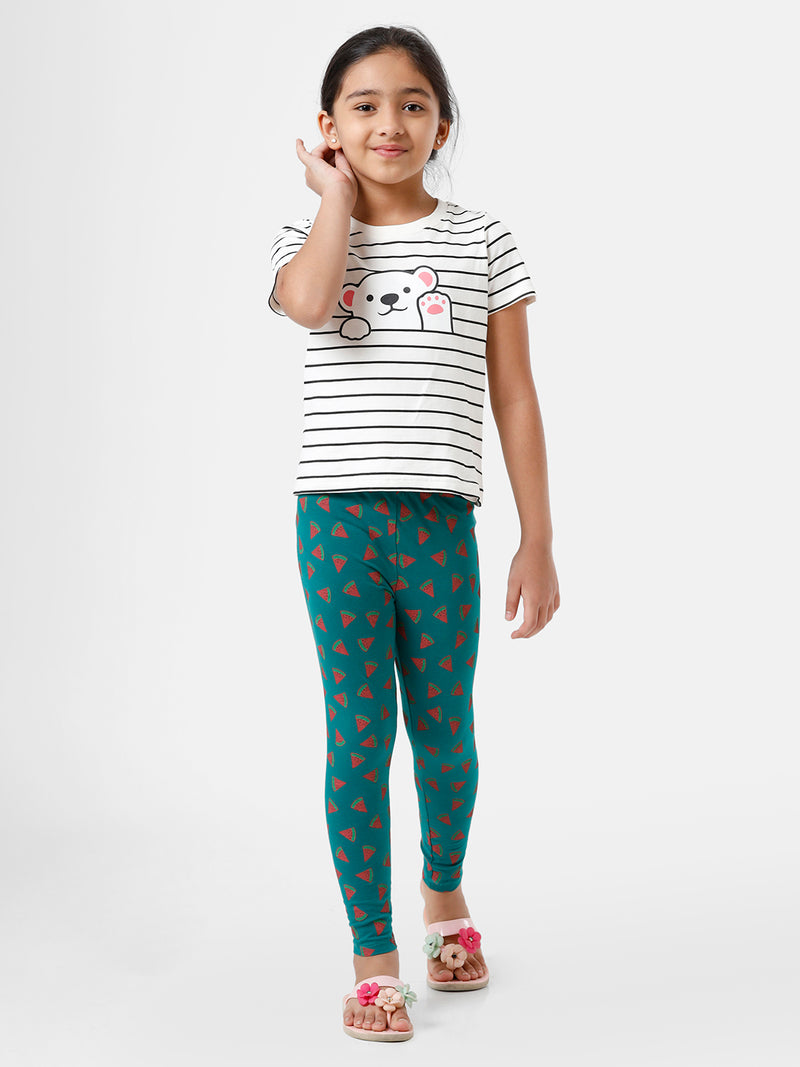 Kids – Girls Ankle Leggings Adventurine