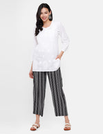 De Moza Women’s Printed Palazzo Black