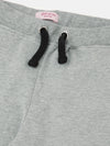 PIPIN Girls Printed Jogger Grey Melange
