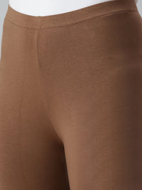 De Moza Women's Chocolate Brown Churidar Leggings