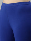 De Moza Women's Premium Churidhar Leggings Solid Cotton Light Cobalt - De Moza (6679540858943)