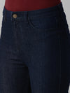 De Moza Women's Denim Jeans Pant Raw Blue