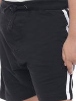 PIPIN Kids - Boys Shorts Solid Cotton Black - De Moza (6682127990847)