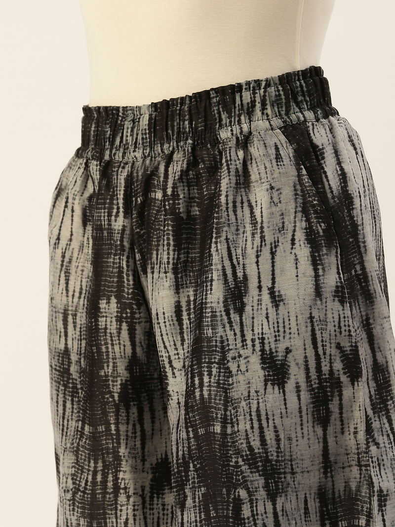 De Moza Women's Printed Culottes Black