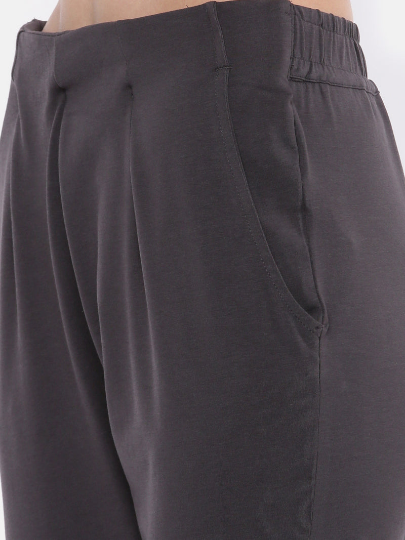 De Moza Women's Cigarette Pant Dark Grey