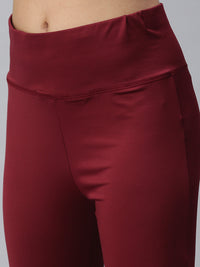 De Moza Ladies Active Wear Leggings Wine