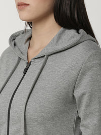 De Moza Ladies Grey Melange Sweat shirt - De Moza (4336293609535)