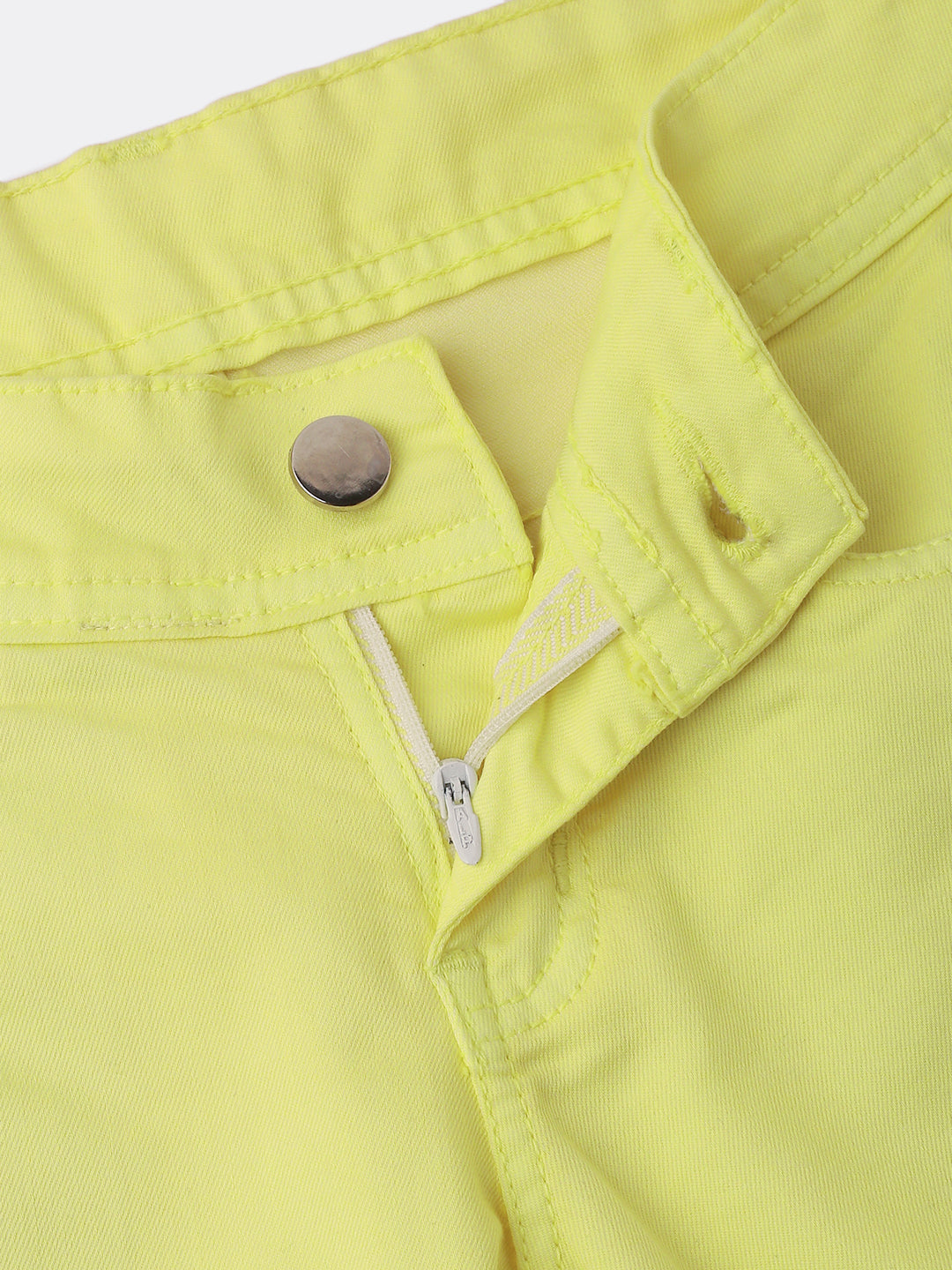 PIPIN Girls Jegging Solid Polyester Neon Yellow - De Moza