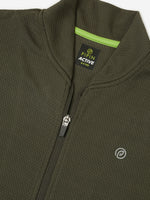 Kids – Boys Active wear Jacket Olive Green
