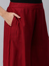De Moza Women’s Printed Culottes Maroon