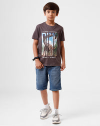 Pack of 2 Pipin Boys T-shirt Spicy Mustard & Dark Grey