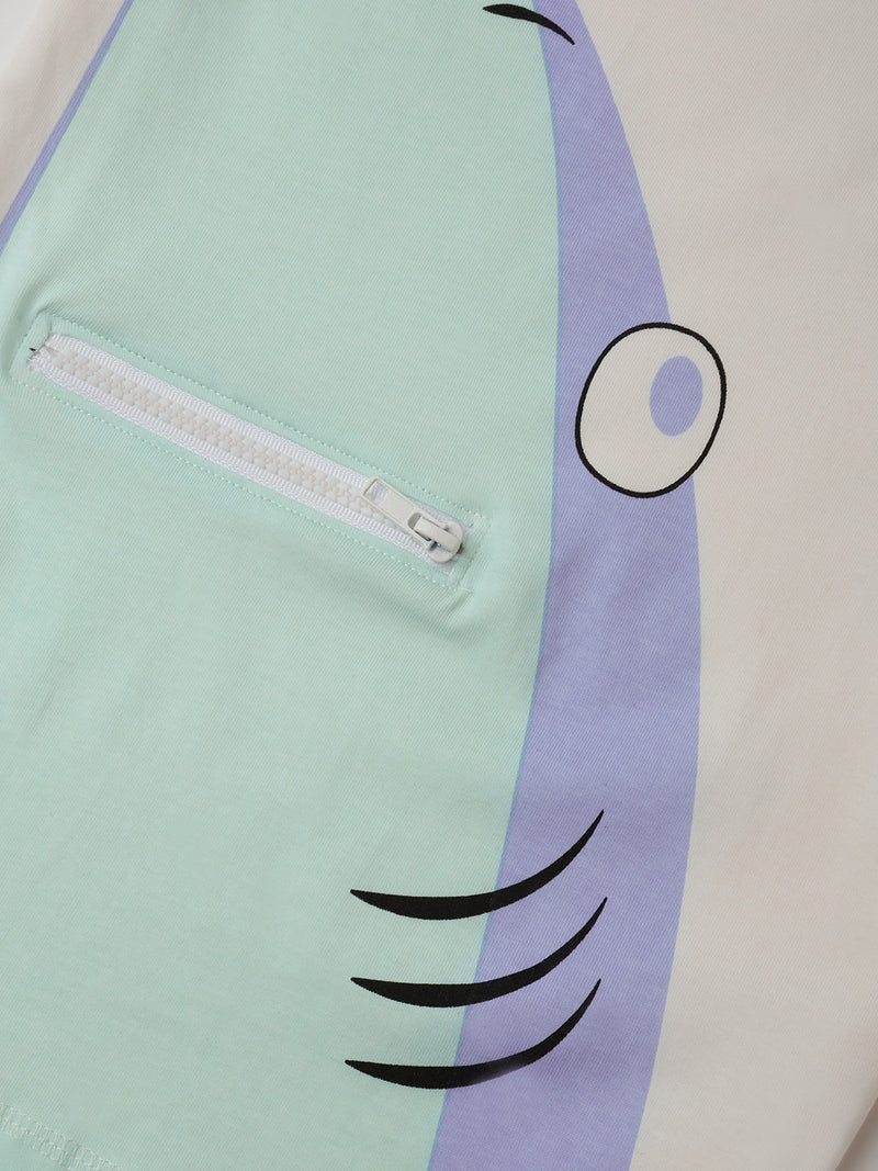 PIPIN Boys Printed T-shirt Teal Green