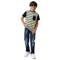 Pack of 2 Pipin Boys T-shirt Navy Blue & Lily Green