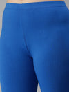 De Moza Women's Premium Churidhar Leggings Solid Cotton Royal Blue - De Moza (6679541153855)