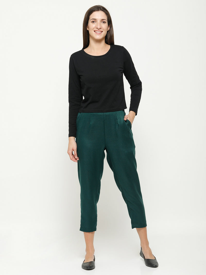Fashionable Outfits With Dark Green Pants For Ladies  Dark green pants  Green pants outfit Green pants women