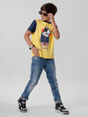 PIPIN Boys Printed T-shirt Yellow