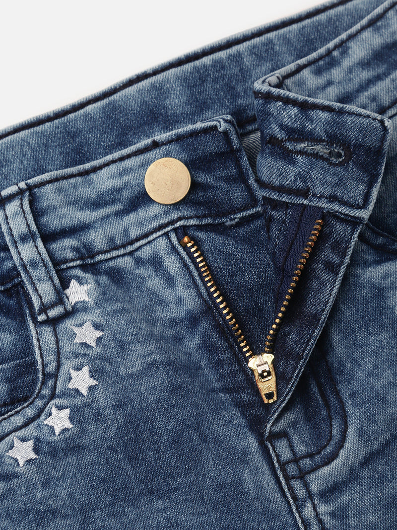 Kids - Girls Denim Shorts Dark Blue