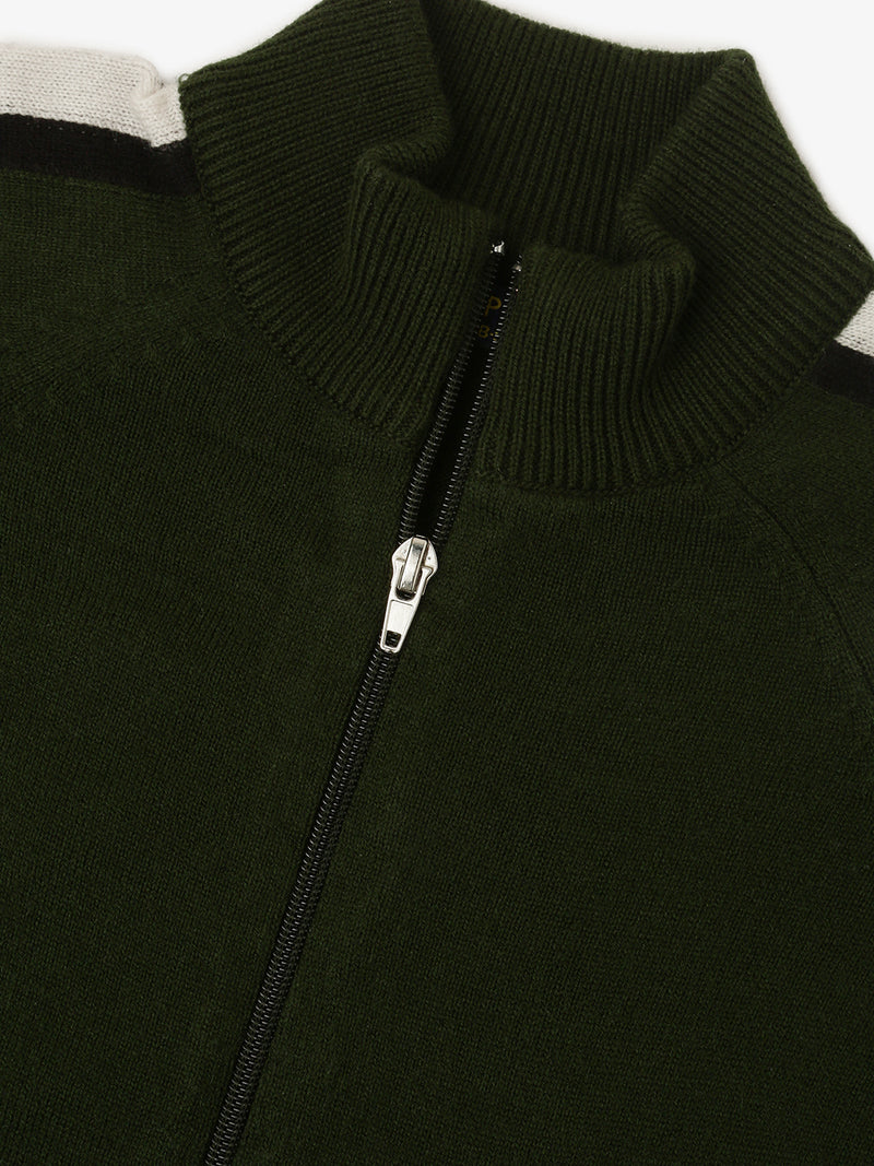 Kids - Boys Winter Sweatshirt Bright Olive Green - De Moza