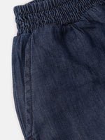 PIPIN Girls Jeans Solid Cotton Mid Blue - De Moza