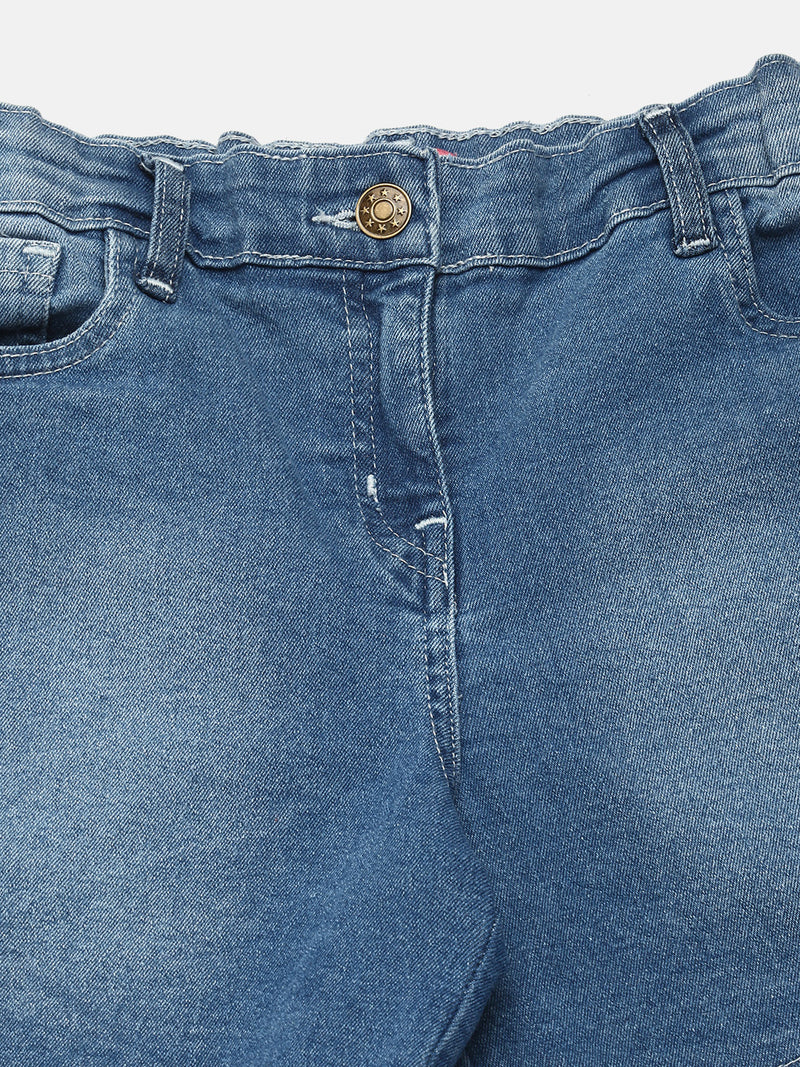 Kids - Girls Shorts Mid Wash