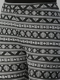 De Moza Women’s Printed Ankle Leggings Black