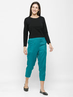 De Moza Ladies Straight Pant Teal