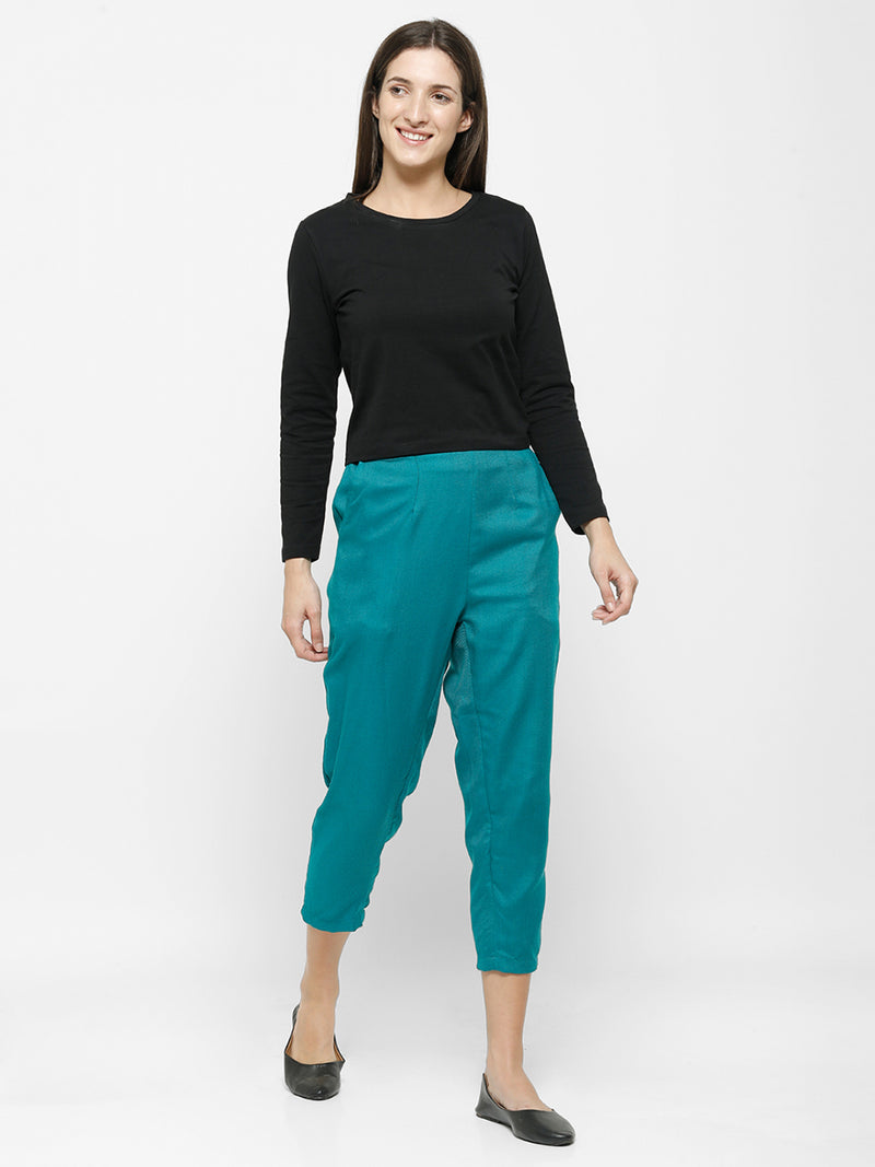 De Moza Ladies Straight Pant Teal