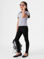 Kids - Girls Printed Top Dapple Grey