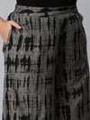 De Moza Women’s Printed Culottes Dark Grey