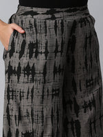 De Moza Women’s Printed Culottes Dark Grey