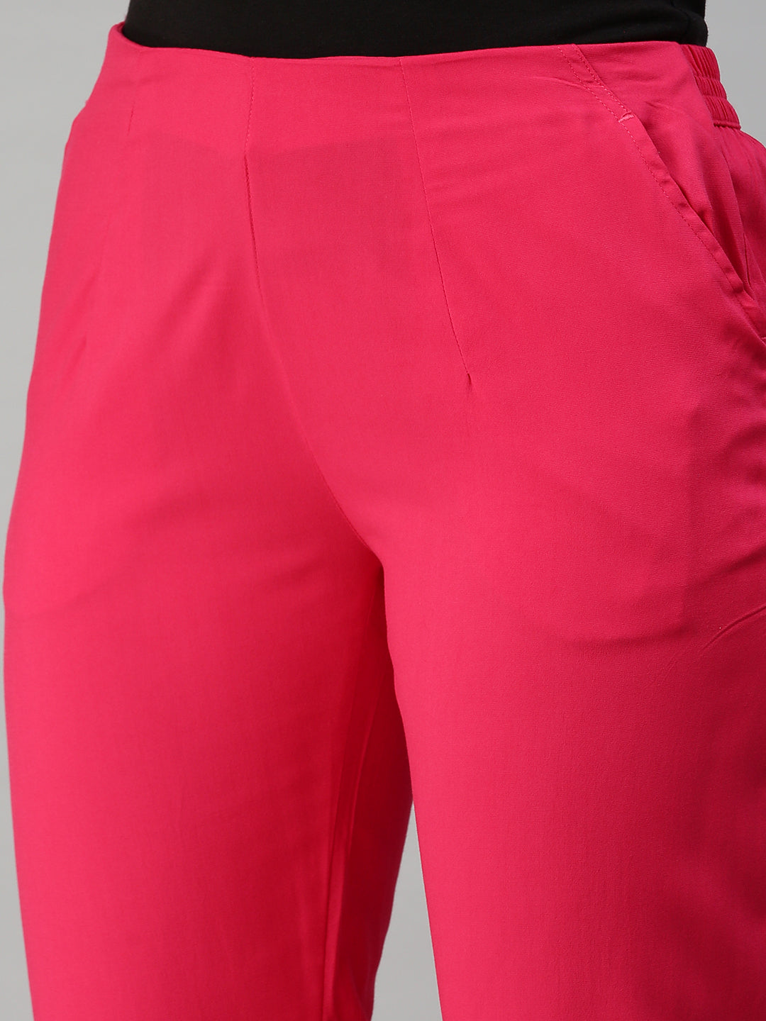 De Moza Women's Cigarette Pant Fuchsia