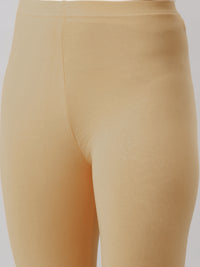 De Moza Ladies Ankle Length Leggings Solid Cotton Skin - De Moza