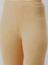 De Moza Ladies Ankle Length Leggings Solid Cotton Skin - De Moza